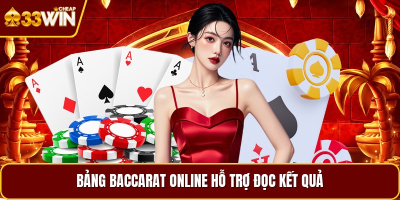 Bảng baccarat online hỗ trợ đọc kết quả