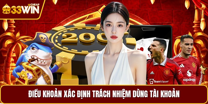 Điều khoản xác định trách nhiệm dùng tài khoản