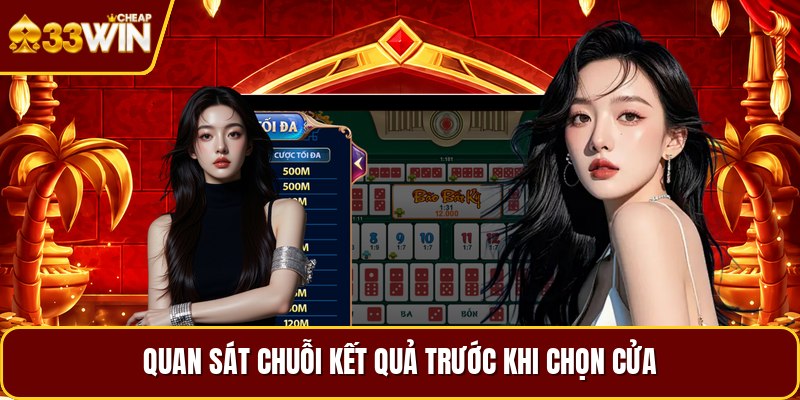 Quan sát chuỗi kết quả trước khi chọn cửa